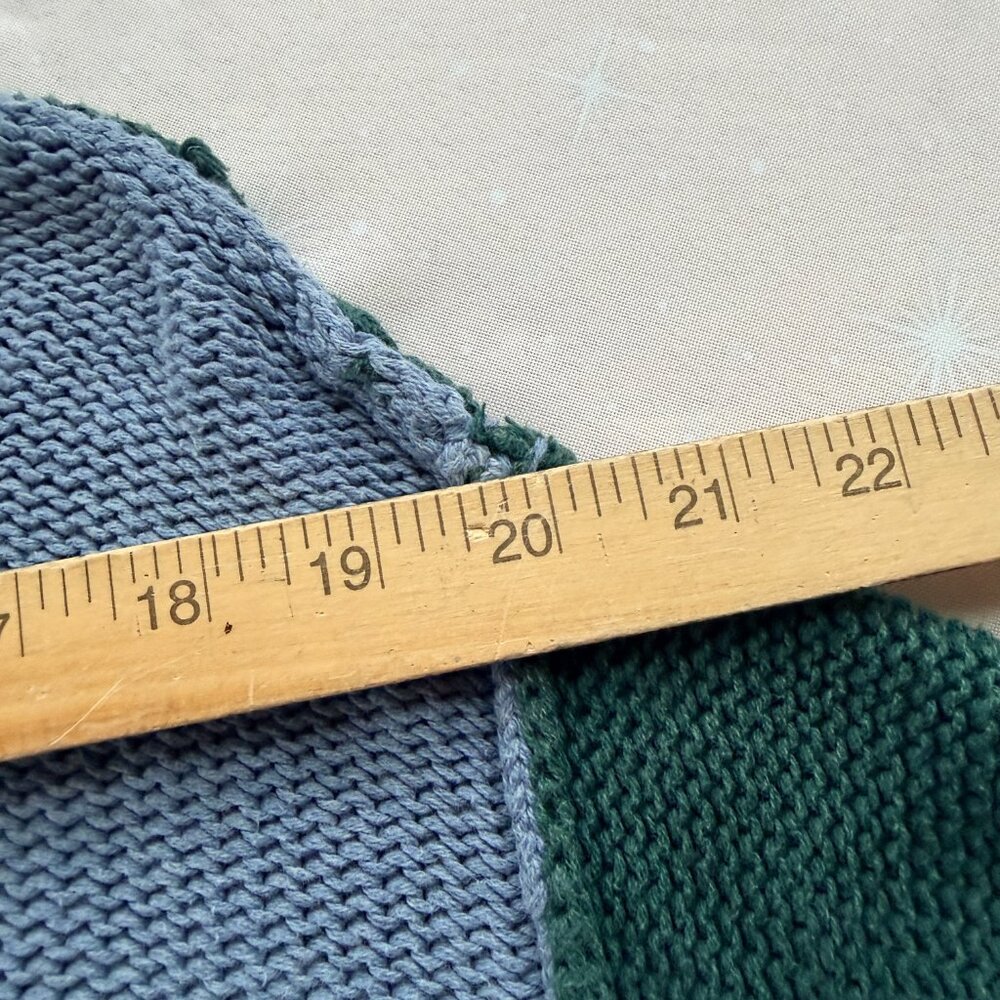 American Eagle Colorblock Cropped‎ Crewneck Sweater – XS – 100% Cotton - Picture 8 of 12